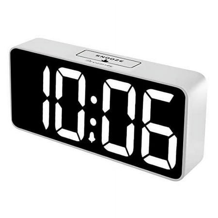 DreamSky Large Digital Alarm Clock for Visually Impaired - 8.9 Inches Big Electric Clock for Bedroom Jumbo Number Display Fully Dimmable Brightness Dimmer USB Ports 12/24H Adjustable Alarm Volume