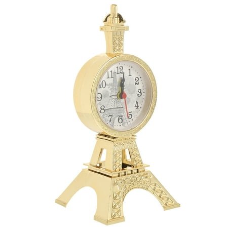 Eease Desk Alarm Clock Eiffel Tower Bedside Clock Tabletop Vintage Style Alarm Clock