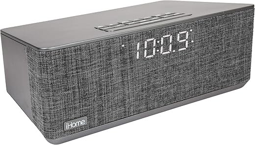 iHome Bluetooth Dual Alarm Stereo Clock Radio w/Dual USB Charging OPEN BOX