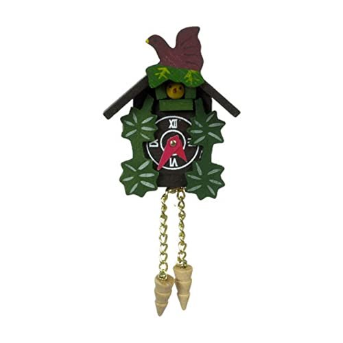 International Miniatures by Classics Dollhouse Miniature Wood Cuckoo Clock