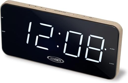 JENSEN JCR-212 JCR-212 AM/FM Digital Dual-Alarm Clock Radio