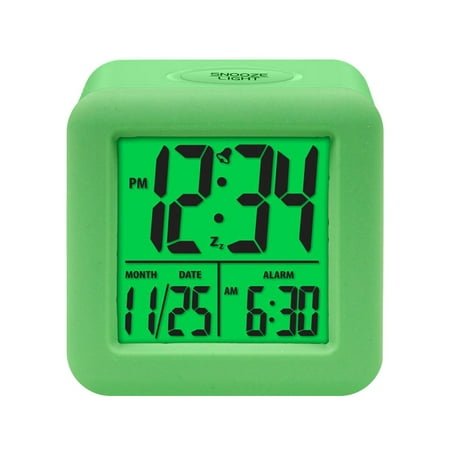 jiacuix Equity By La Crosse Soft-Cube LCD Alarm Clock With Smart Light