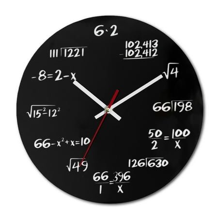 Mathematics wall clock, a unique gift for tachers/students/engineers and graduate students.