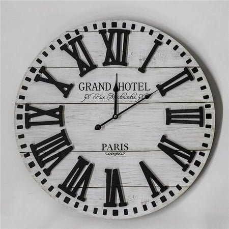 MDR Trading Inc. Grand Hotel Paris With Roman Numerals Wall Clock