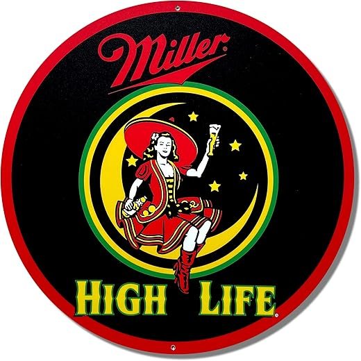 Miller High Life Lady in The Moon Beer Sign