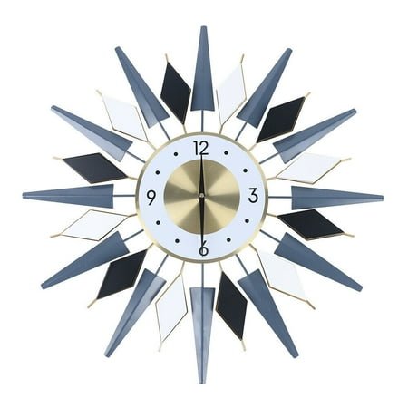 Modern Crystal Wall Clock Home/Office Decor Metal Clock Non-Ticking Silent Clock Large 23.6 Wall Clock Mid Century Metal Retro Home Decor Mid-Century Decor 23.6 Clock -Non-Ticking Quartz Wall Clocks