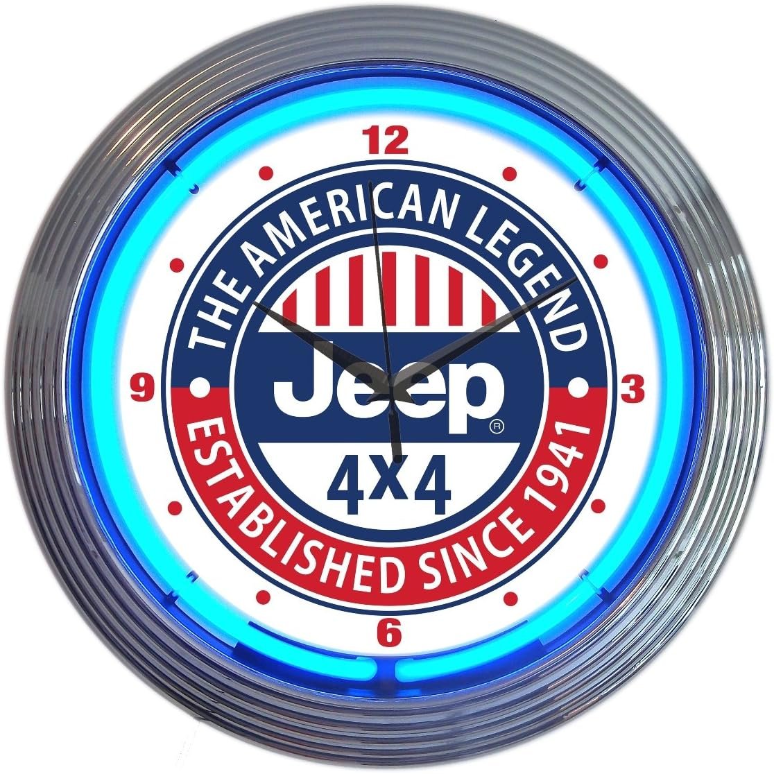 Neonetics Jeep The American Legend Neon Clock