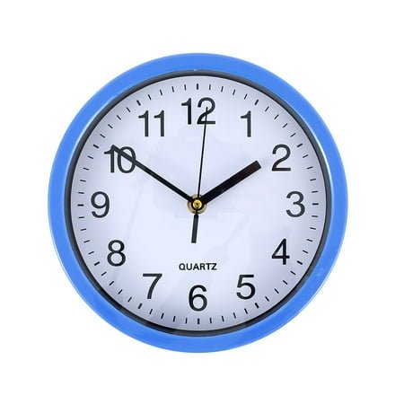 ODOMY Modern Wall Clock, 8 Inch Large Round Silent Non-Ticking Wall Clock, Big Numbers Quartz Wall Clock for Office School Home Living Room Bedroom