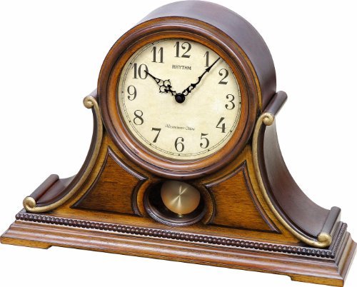 Rhythm Clocks Tuscany II Wooden Musical Mantel Clock