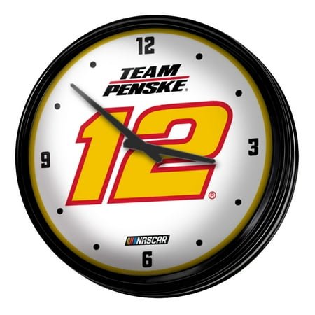 Ryan Blaney 18.5 Retro Lighted Wall Clock