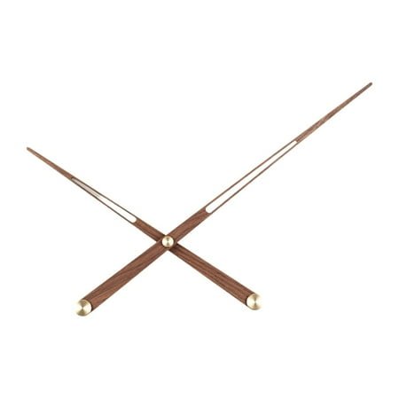 Spanish wall clock black walnut solid wood brass large torque large pointer minimalist living room creative light luxury style-50CM-3mm long tail