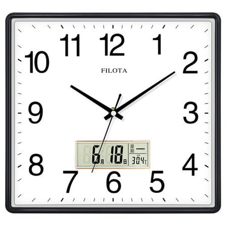 Square Simple Modern Large Wall Clock Living Room Mute Clock Home Personality Creative Fashion Art Pocket Watch Quartz Clock