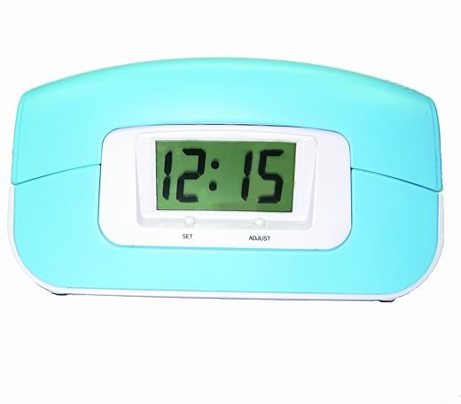 Sylvania Alarm Clock Phone with Blue Rubberized Finish (ST884-Blue)