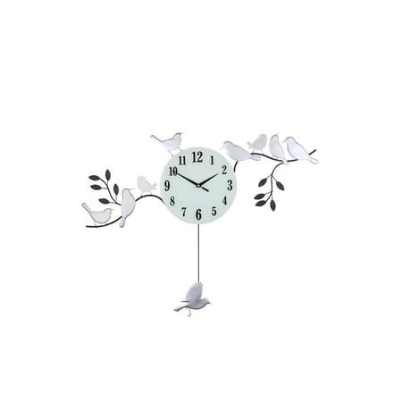 Three Star Import & Export YC970 30 x 23 in. Wall Clock with Birds