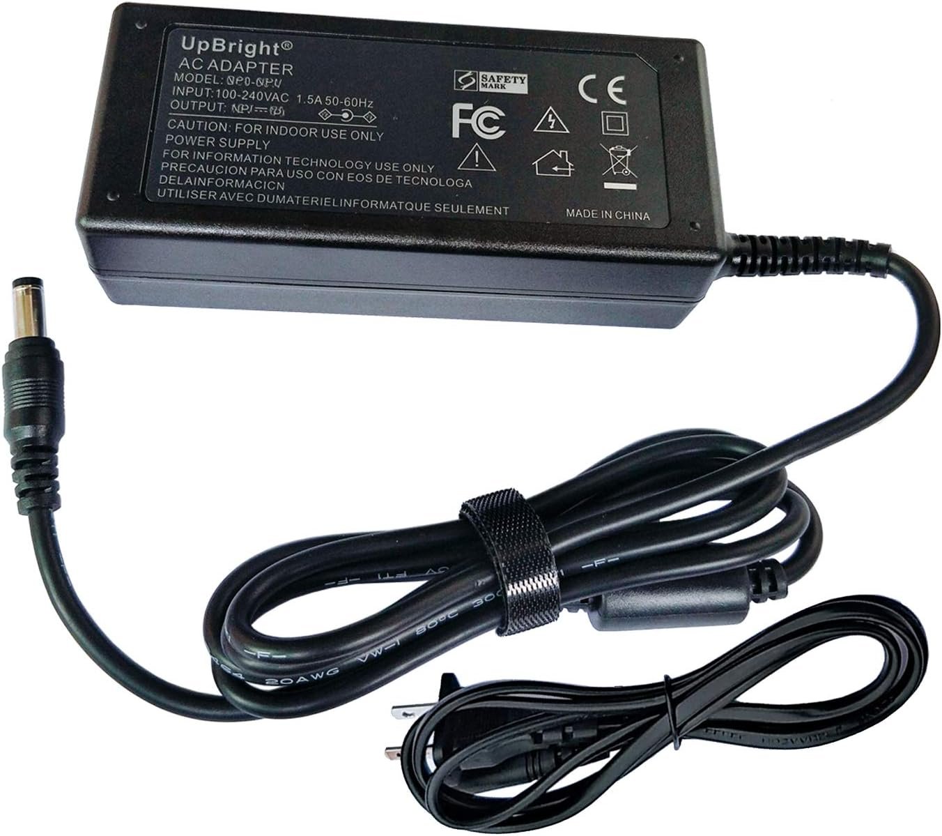 UpBright 12V 2.7A AC/DC Adapter Compatible with iHome iDL91 iDL91B iDL46 iDL46GC iDL43 iDL45 iDN45 Clock Radio Lightning Dock 9IH550cB Y27FE-120-2700U Y27FE-120-2700J GQ36120270 Power Supply Charger