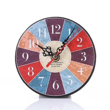 witspace Farmhouse Wall Clock-Large Wall Clock, Vintage Style Antique Wood Wall Clock Easy to Read for Home Kitchen Living/Dining Room Bedroom Office Classroom School ﻿